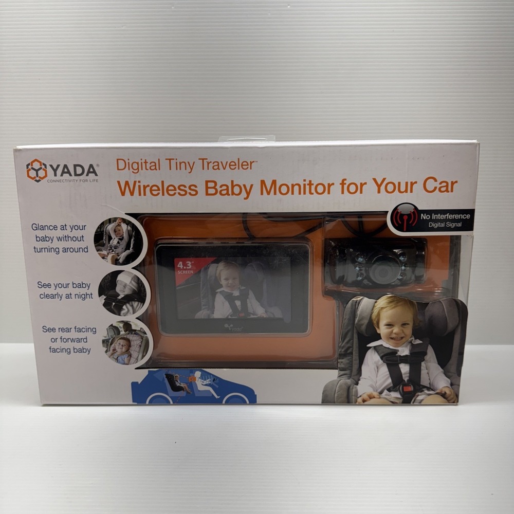 YADA Digital Tiny Traveler Wireless Baby Monitor For Your Car W/ 4.3" Screen
